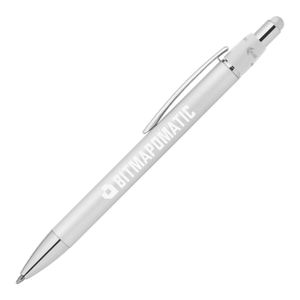 Orbit Spinner Chrome Metall Kugelschreiber - m/Stylus Werbeartikel