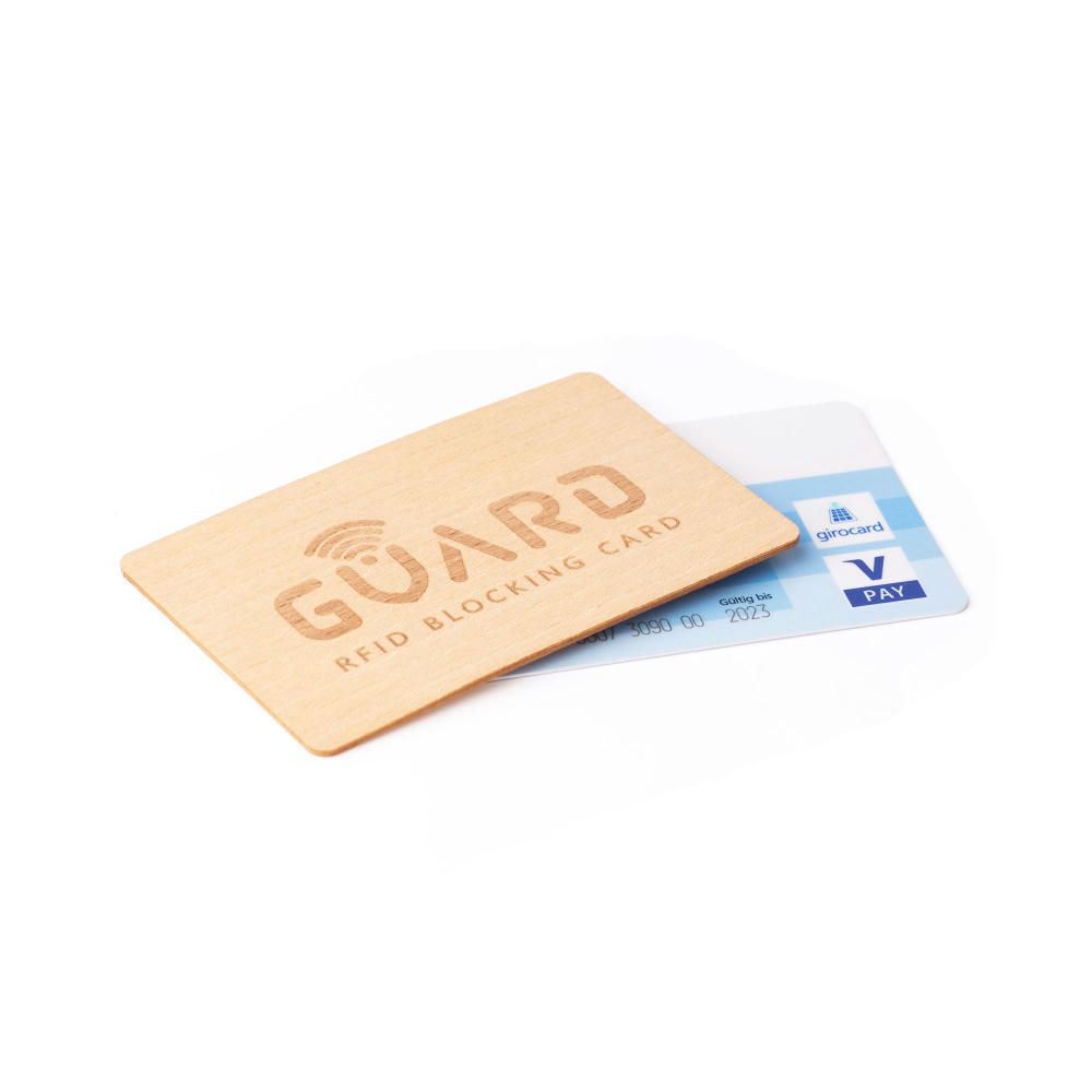 RFID Blocker Karte (Holz) Werbeartikel