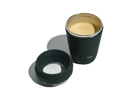 Topl-Trinkbecher aus rec. Stahl mit 360-Grad-Deckel 236ml bedrucken