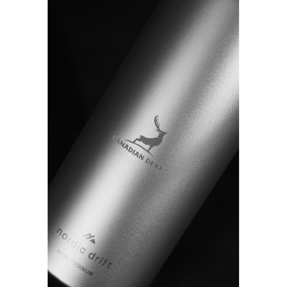Nordic Drift Trail Ultraleichte Titan-Wasserflasche 600ml Werbeartikel
