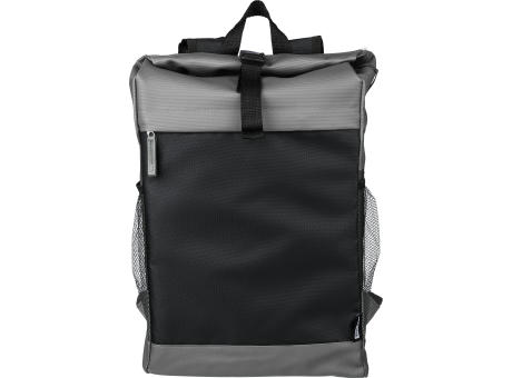 Product image rPET-Polyester (600D) Rolltop-Rucksack Yani Werbeartikel