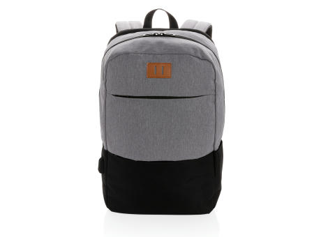 Moderner 15.6" USB & RFID Laptop-Rucksack, PVC-frei bedrucken