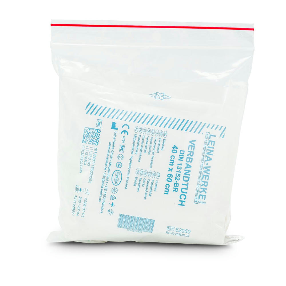 First Aid Kit in grauer Filztasche - Erste Hilfe Set, 12-teilig, deutsche Markenware Werbeartikel