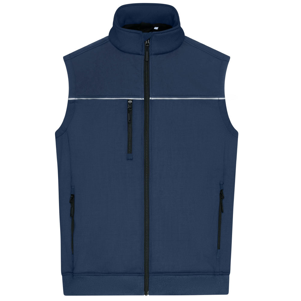 Product image Hybrid Workwear Vest - Robuste Weste mit dezentem Druck im Materialmix Werbeartikel