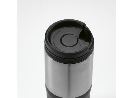 Orange Reisebecher recy. Edelstahl 600 ml  Werbeartikel