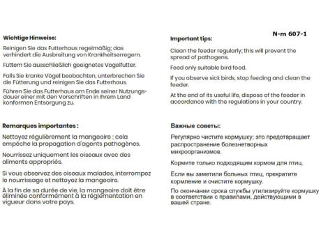 BIRDIE Vogel Futterhaus Made in Europe Werbeartikel