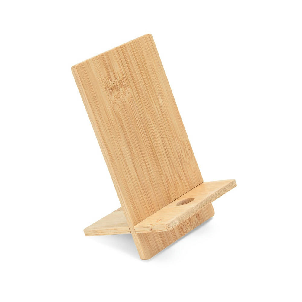 Product image GALEN. Handyhalter aus Bambus, in zwei Teile zerlegbar Werbeartikel