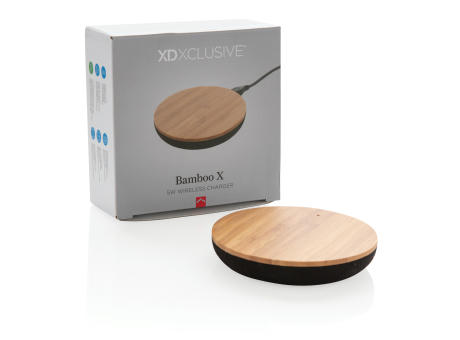 Bamboo X 5W Wireless Charger Werbeartikel