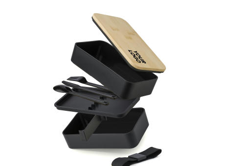 Doppellagige PP-Lunchbox Maxton Werbeartikel