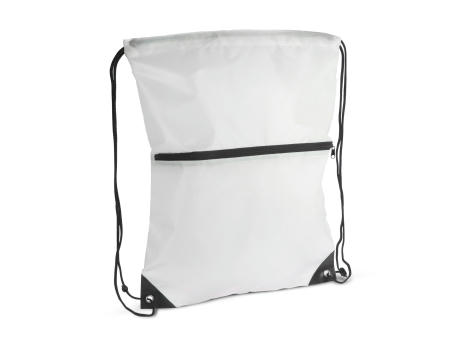 Product image Kordelzugtasche 210T R-PET mit Reißverschluss bedrucken