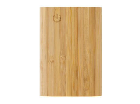 5.000mAh Bambus-Powerbank bedrucken