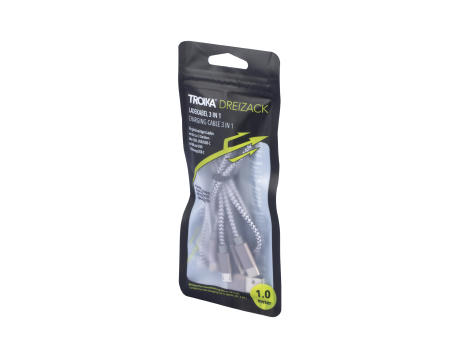 TROIKA Ladekabel TROIKA DREIZACK bedrucken