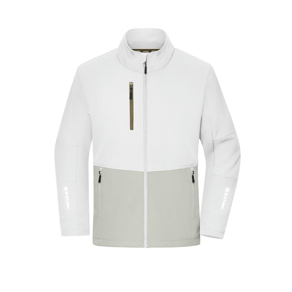 Workwear Softshell Jacket - Funktionelle Softshelljacke mit farblich abgesetzten Details Werbeartikel