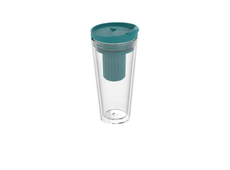 transparent/ teal