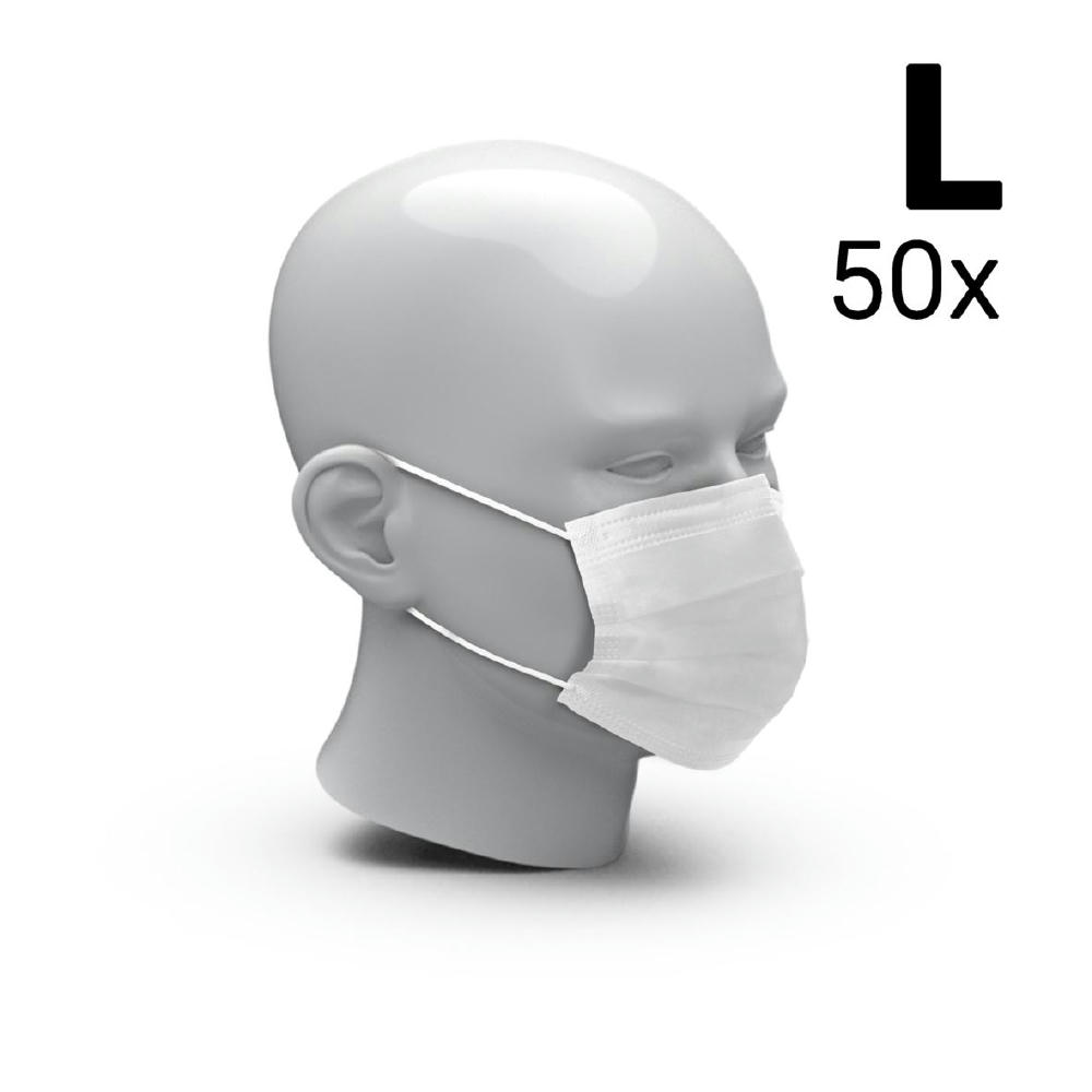 Product image Mund-Nasen-Schutz "3-Ply" 50er Set, Größe L Werbeartikel