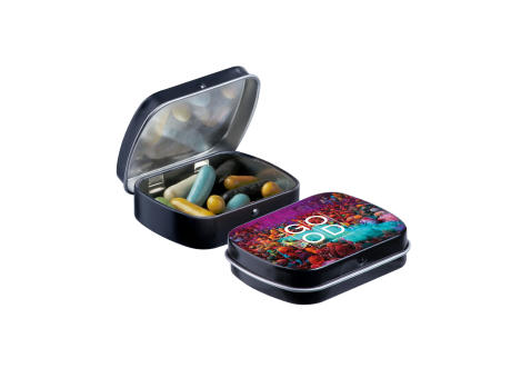 Mini Klappdeckeldose mit Süßigkeiten Werbeartikel