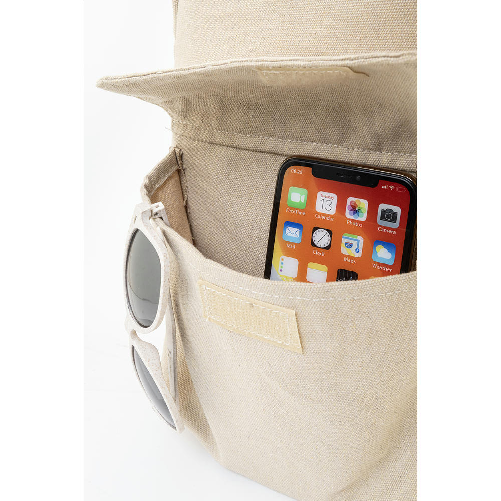 Rucksack aus recyceltem Canvas Rekan Back Werbeartikel