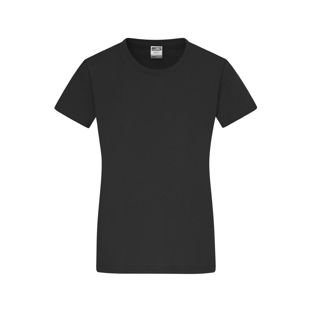 Ladies' Slim Fit-T - Figurbetontes Rundhals-T-Shirt Werbeartikel