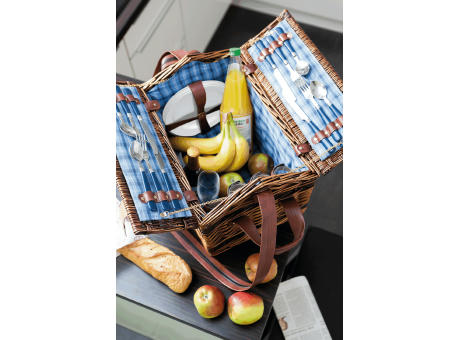 SUMMERTIME - Weiden-Picknickkorb Werbeartikel