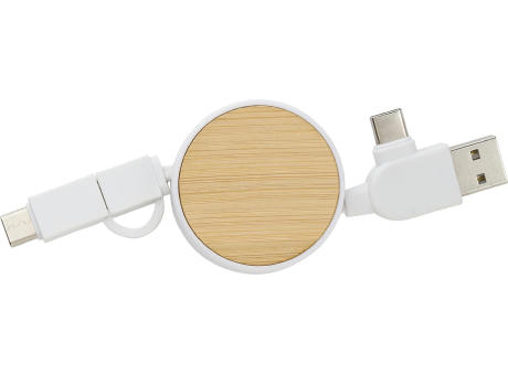 Verlängerbares ABS-Ladekabel Jared Werbeartikel