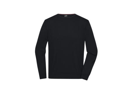 Men's Round-Neck Pullover - Klassischer Baumwoll-Pullover bedrucken