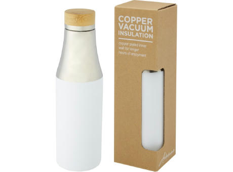 Product image Hulan 540 ml Kupfer-Vakuum Isolierflasche mit Bambusdeckel Werbeartikel