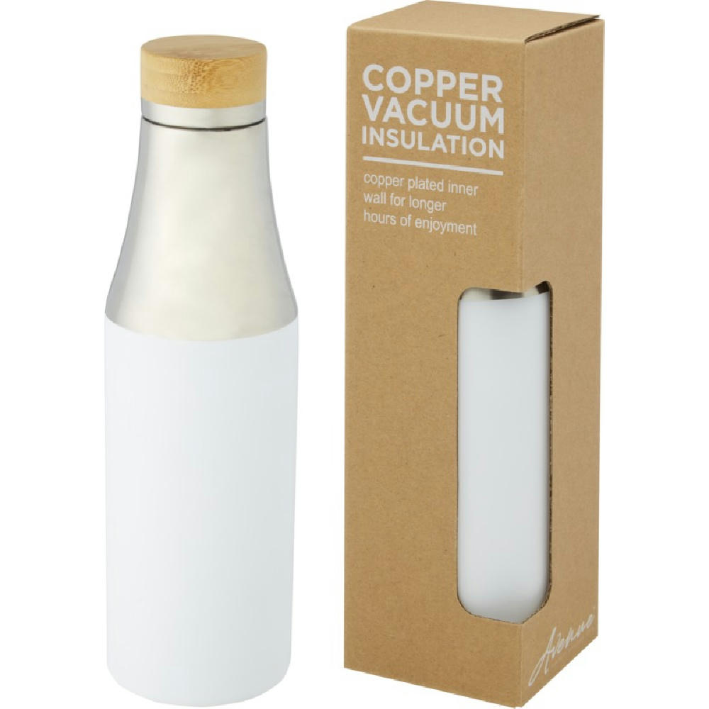 Product image Hulan 540 ml Kupfer-Vakuum Isolierflasche mit Bambusdeckel Werbeartikel