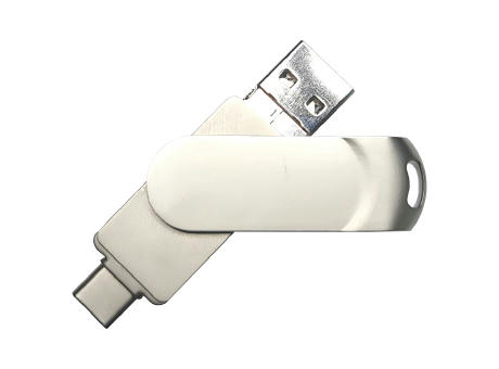 Product image USB-Stick 4in1 OTG 06 USB 3.0 Flash Disk 8 GB Silber bedrucken