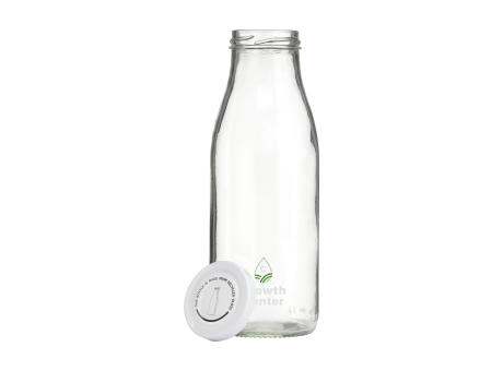 Glassy Recycled Bottle 500 ml Trinkflasche bedrucken