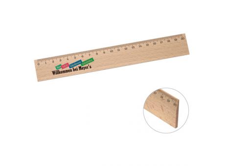 Lineal Holz 20 cm Werbeartikel