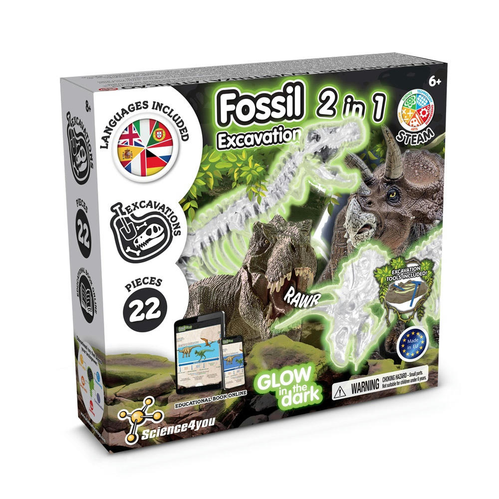 Product image 2 in 1 Fossil Excavation Kit I. Lernspiel für Kinder Werbeartikel