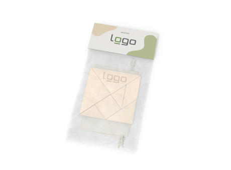 Tangram Kreativ-Puzzle (FSC® zertifiziert) inkl. Baumwollsäckchen Werbeartikel