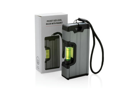 Wasserwaage im Taschenformat mit Magnet Werbeartikel
