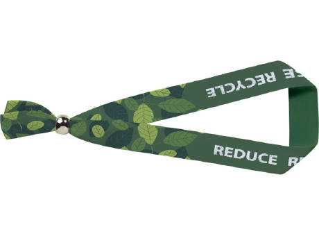 Product image Evi Sublimation Festival Armband mit Metallverschluss aus recyceltem PET Kunststoff Werbeartikel