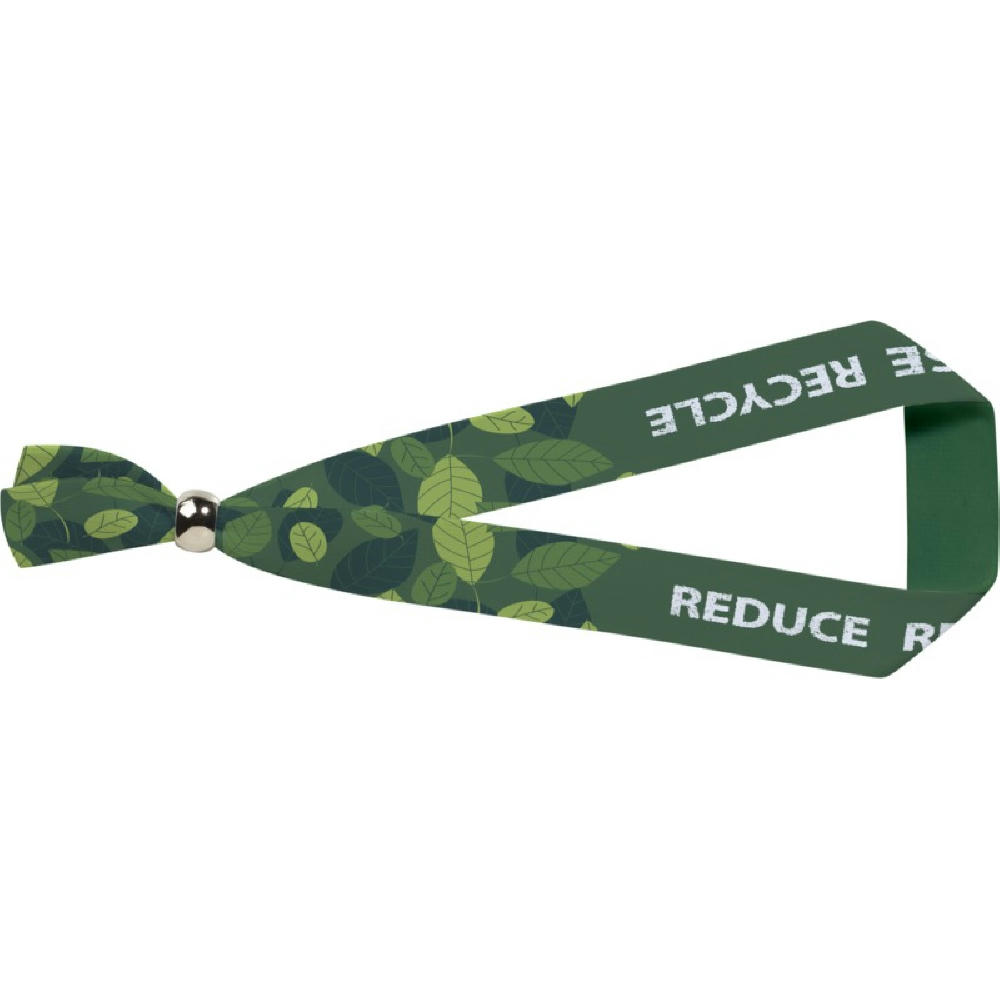 Product image Evi Sublimation Festival Armband mit Metallverschluss aus recyceltem PET Kunststoff Werbeartikel