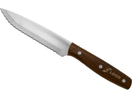 Steakmesser 'Milano', ABS Holzoptik Werbeartikel