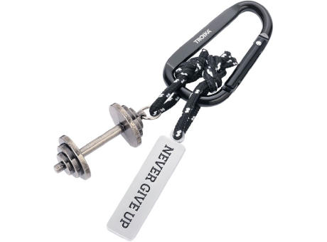 TROIKA Schlüsselanhänger NEVER GIVE UP Werbeartikel