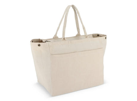 Product image Baumwoll-Tragetasche mit Reißverschluss OEKO-TEX® 39 x 24 x 34cm 320g/m² bedrucken