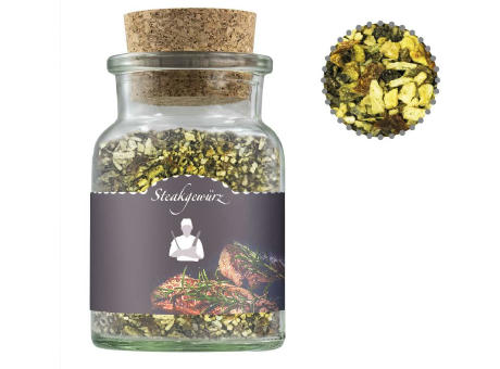 Product image Gewürzmischung Steakgewürz, ca. 75g, Korkenglas Werbeartikel