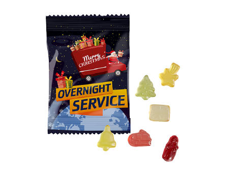 Product image Overnight Fruchtgummi-Weihnachtsmischung Werbeartikel