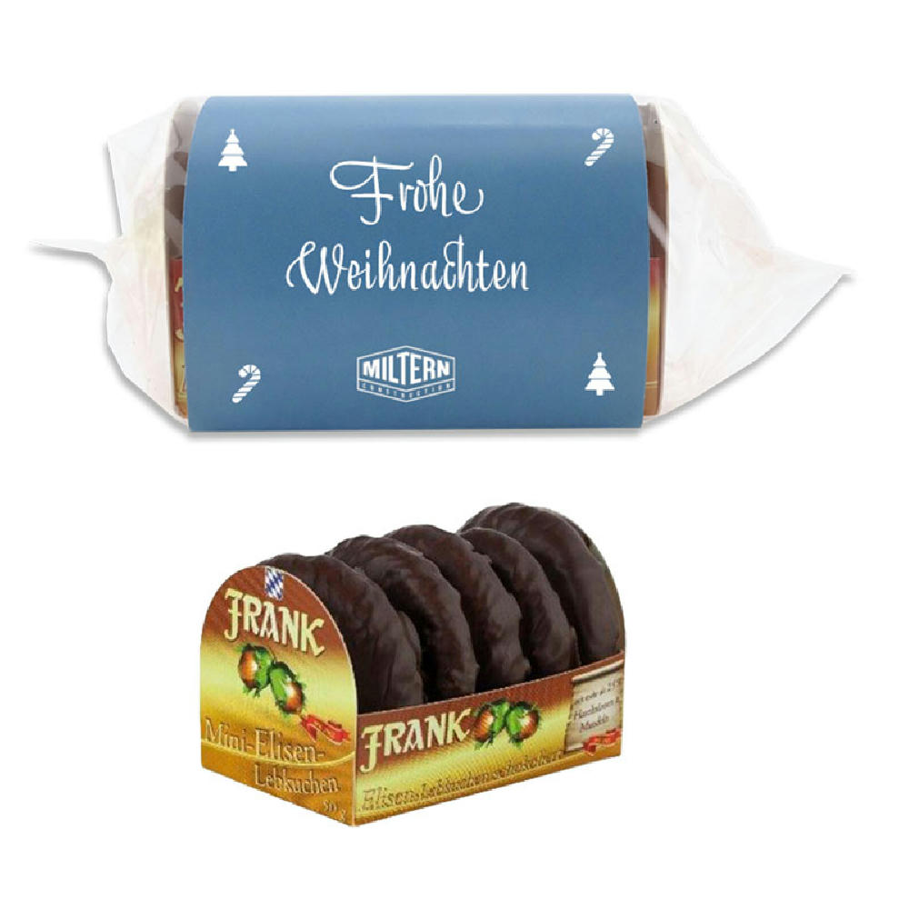 Mini-Elisen-Lebkuchen 5er im Werbeschuber   Werbeartikel