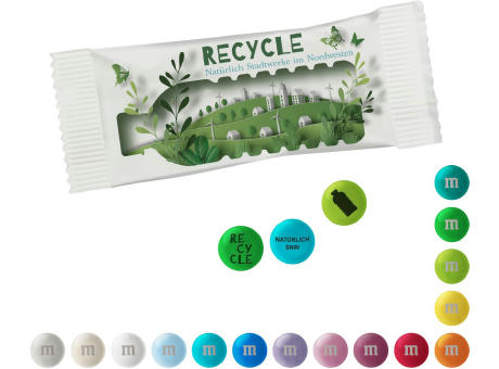 Personalisierte M&M'S® Schokolinsen im Papiertütchen, 15 g Werbeartikel