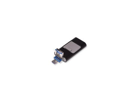 Product image USB-Stick OTG F91 Alu USB 2.0 Flash Disk 8 GB Schwarz bedrucken