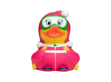 Quietsche-Ente Ski-Fahrer Werbeartikel