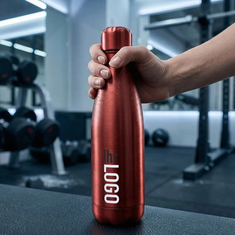 Cove 500 ml vakuumisolierte Edelstahlflasche Cove vakuumisolierte Edelstahl Trinkflasche – langlebiger Werbeartikel für Alltag, Sport und unterwegs