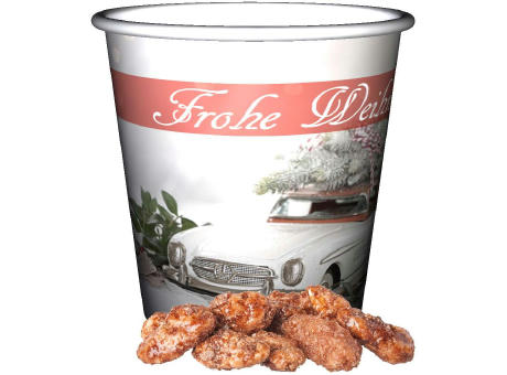 Product image Feuergebrannte Mandeln, ca. 40g, Snackbecher Mini bedrucken