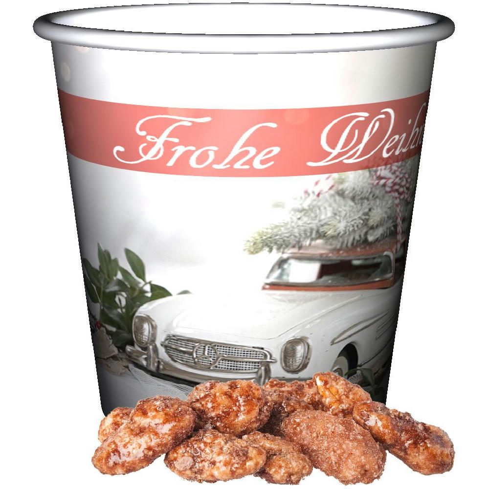 Product image Feuergebrannte Mandeln, ca. 40g, Snackbecher Mini Werbeartikel