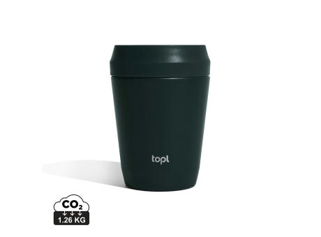 Topl-Trinkbecher aus rec. Stahl mit 360-Grad-Deckel 236ml bedrucken