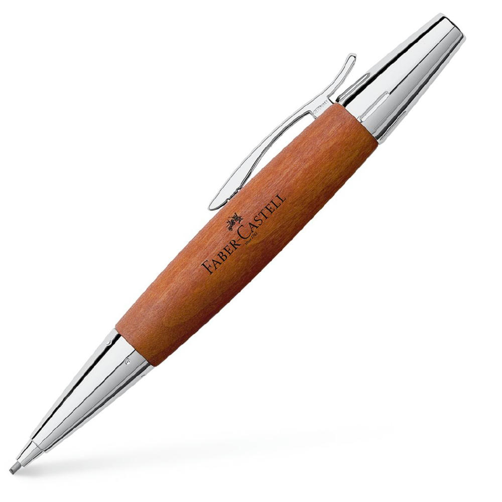 Product image E-Motion Holz / Metall Birnbaum braun Drehbleistift Werbeartikel