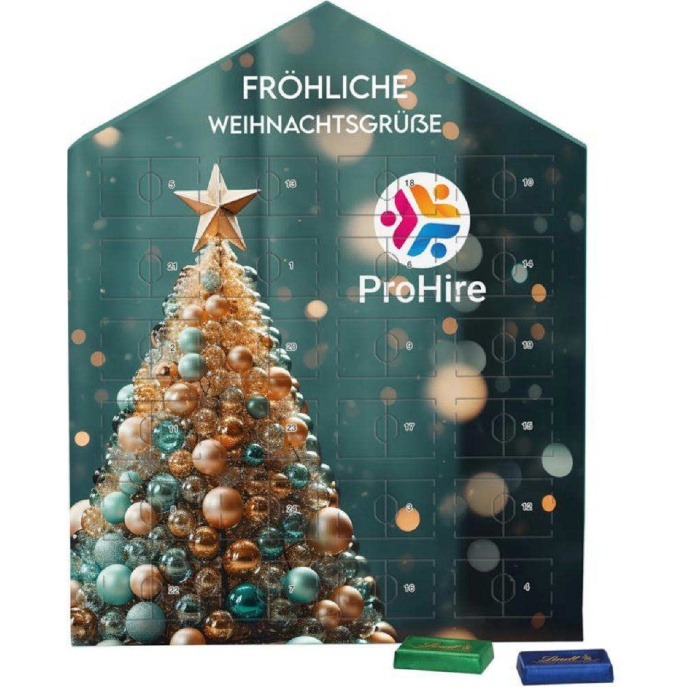 Täfelchen Adventskalender Haus Werbeartikel